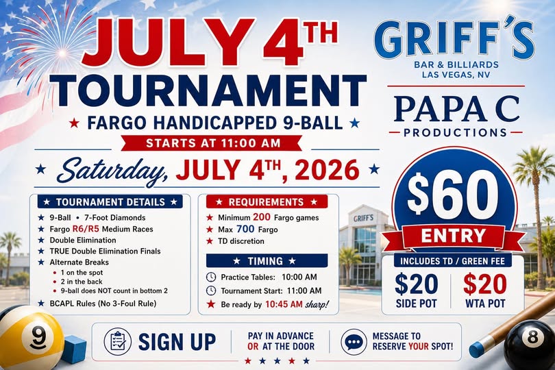 Tournament flyer / rules image