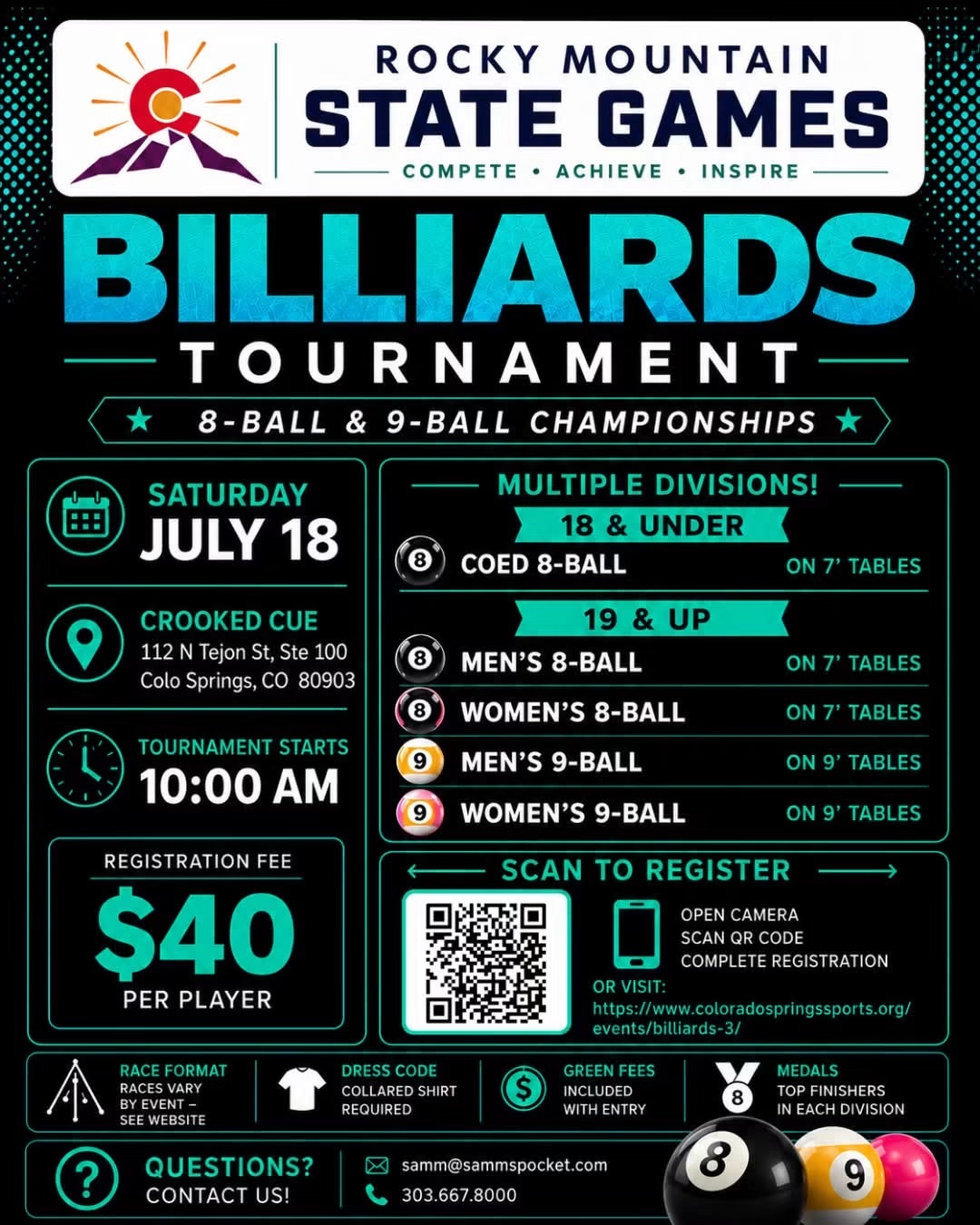 Tournament flyer / rules image