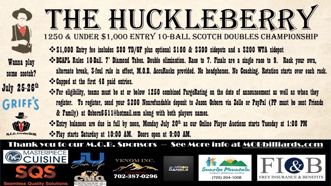 Tournament flyer / rules image