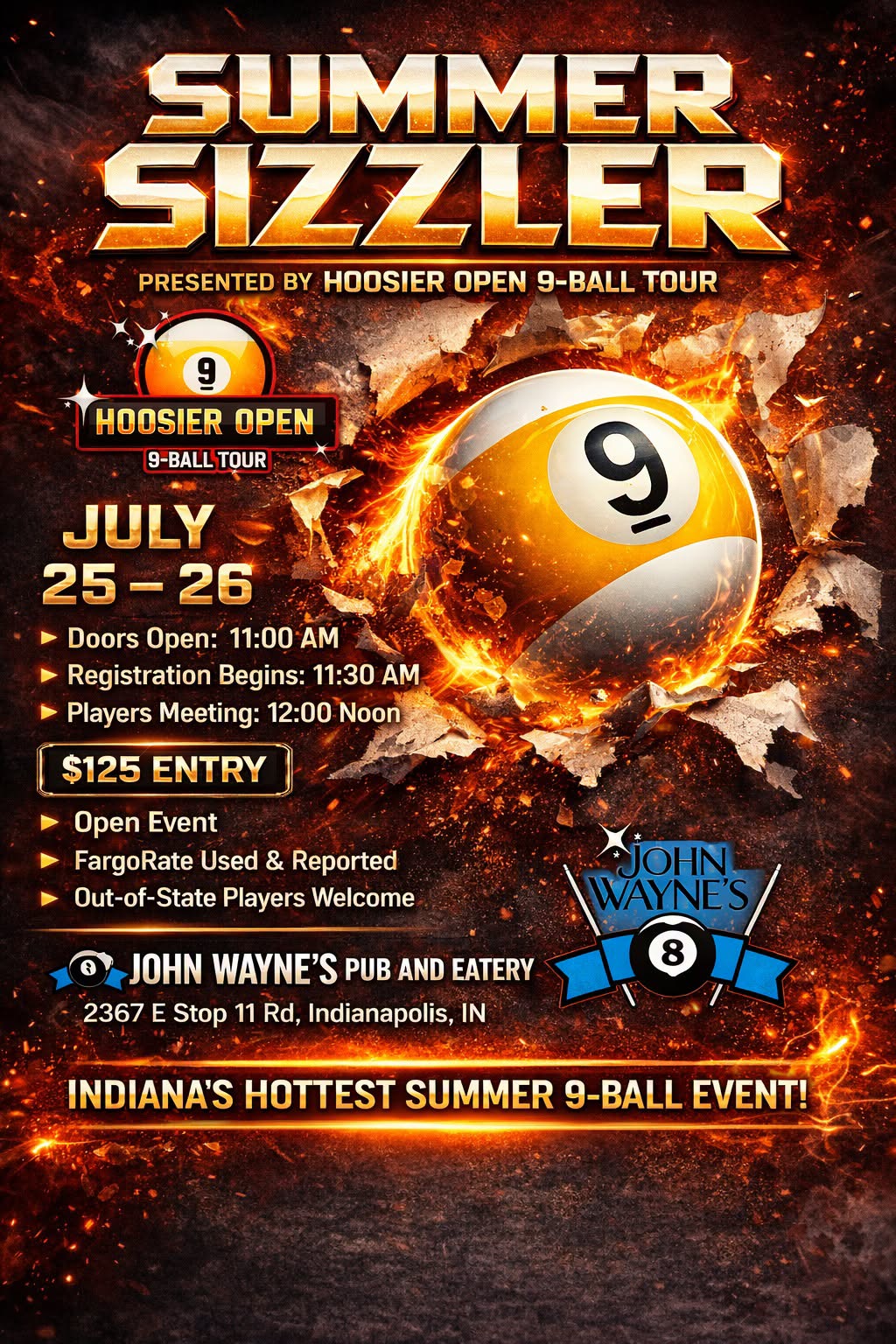 Tournament flyer / rules image