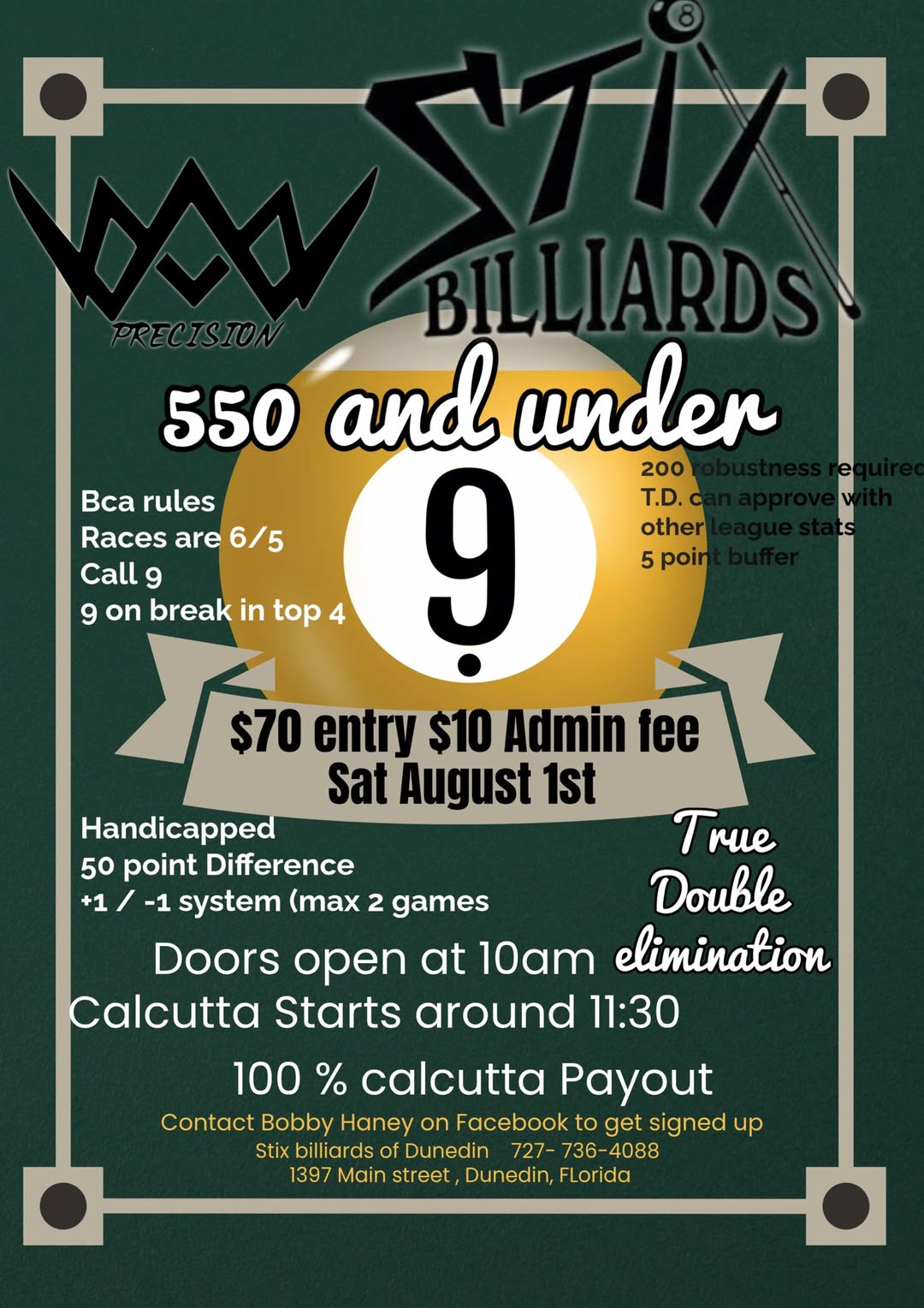 Tournament flyer / rules image