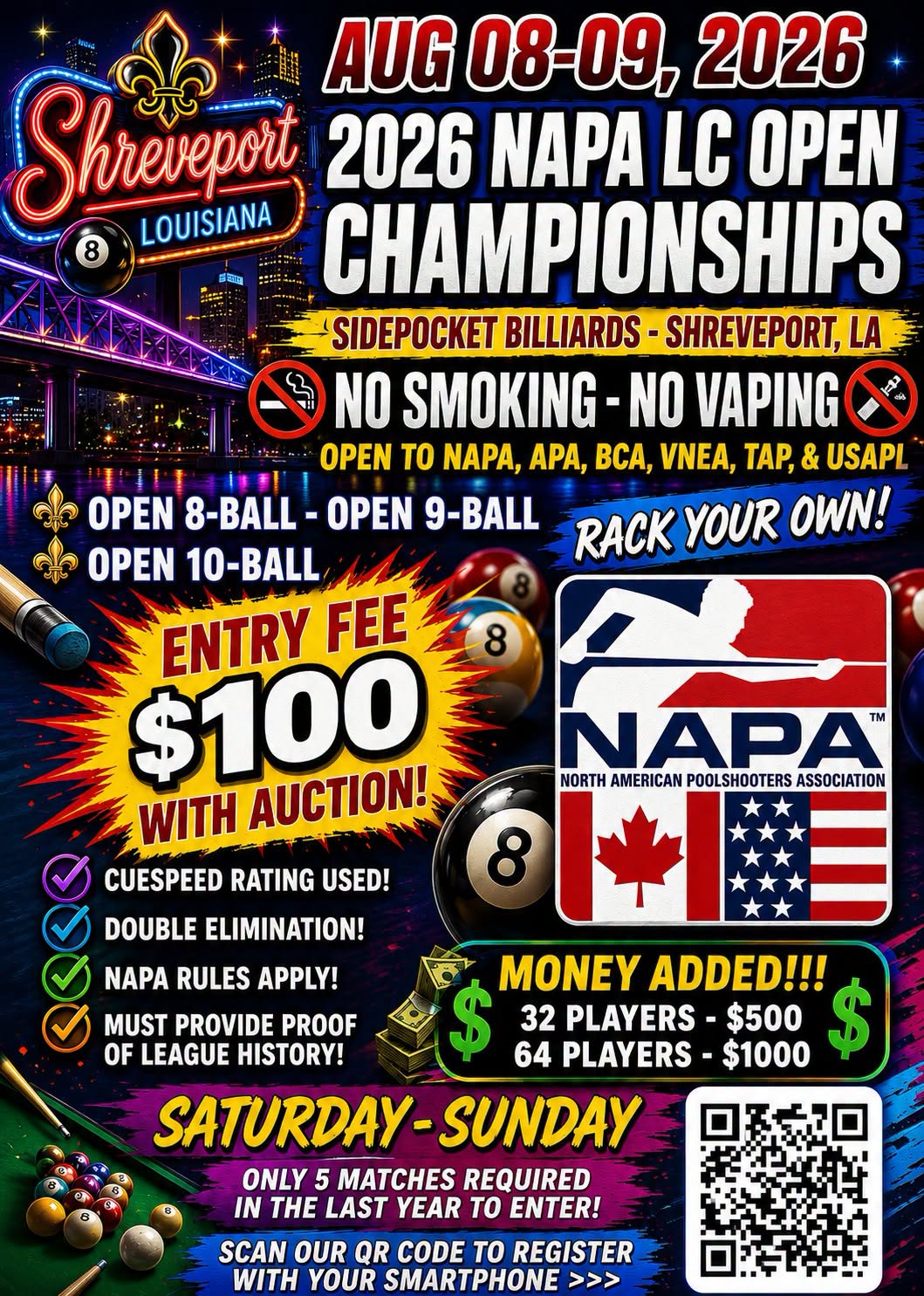 Tournament flyer / rules image