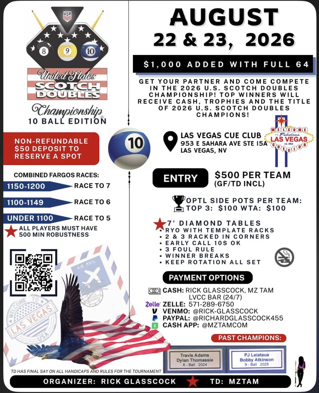 Tournament flyer / rules image