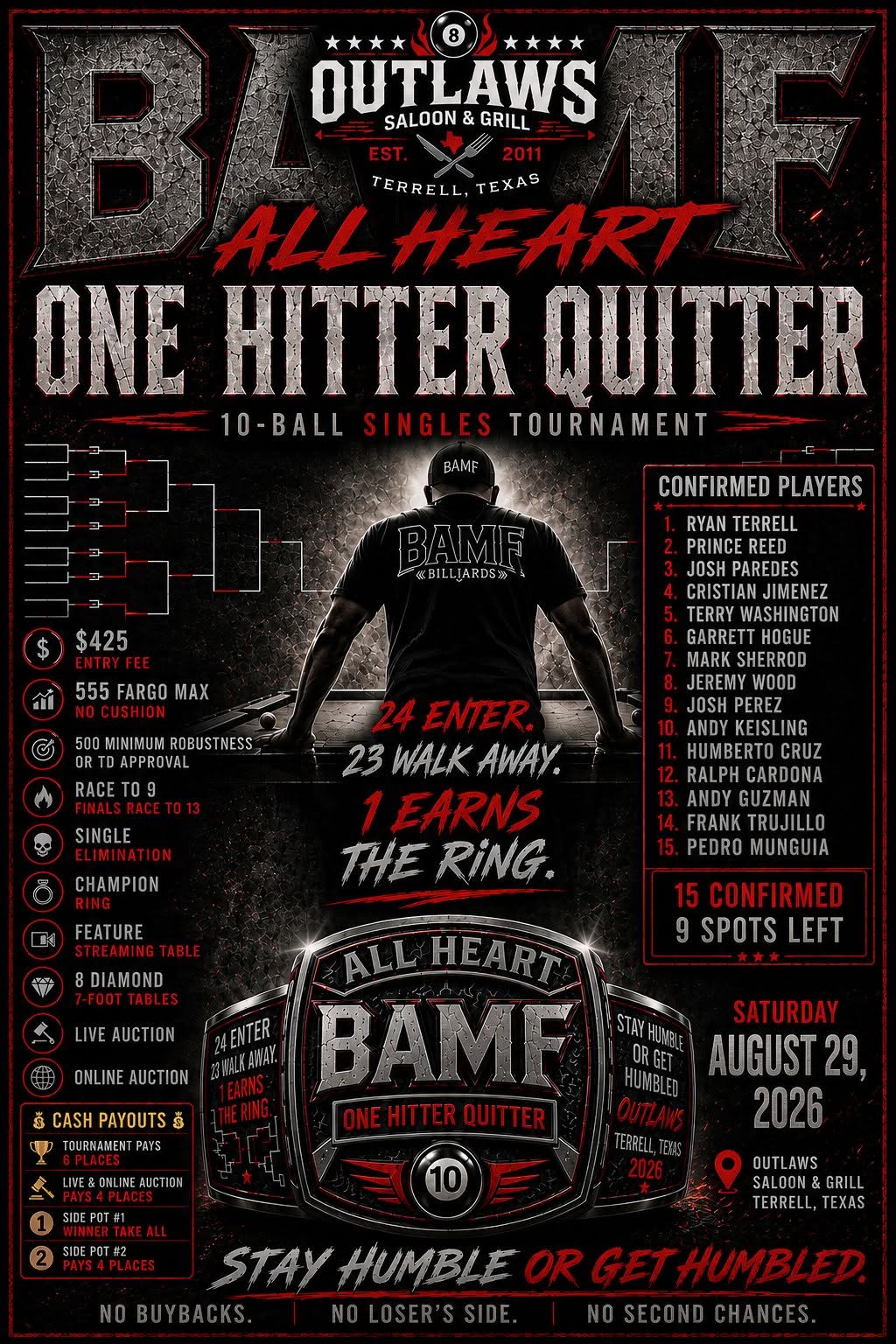 Tournament flyer / rules image