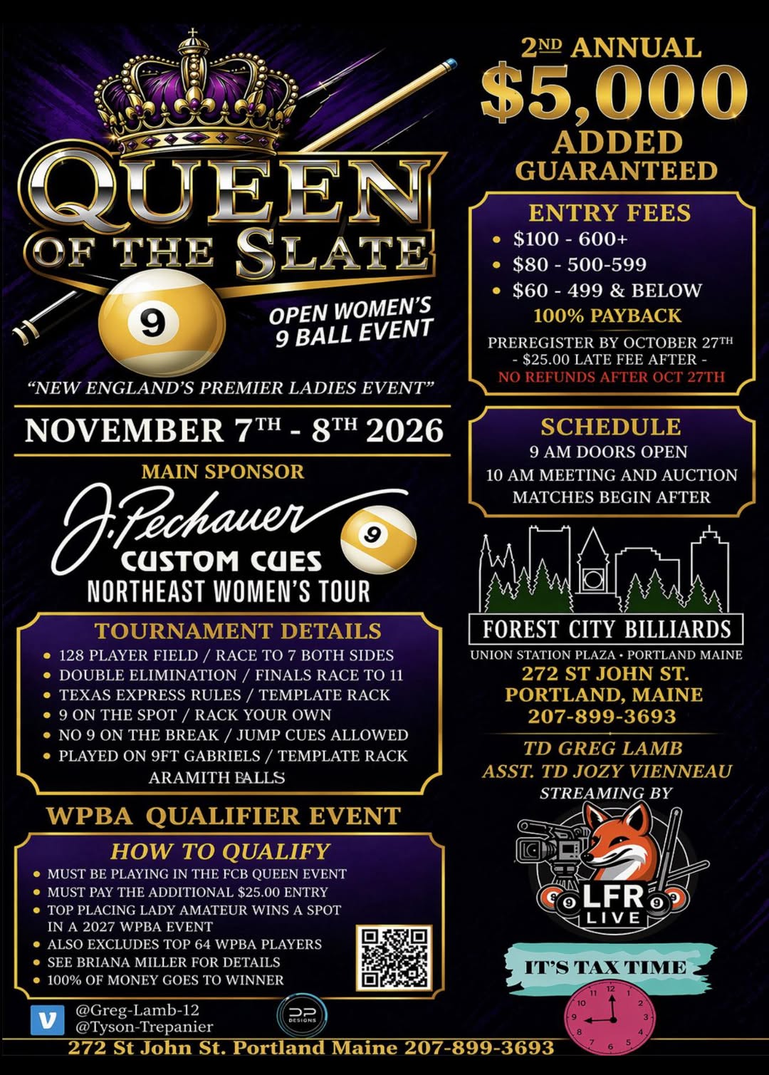 Tournament flyer / rules image