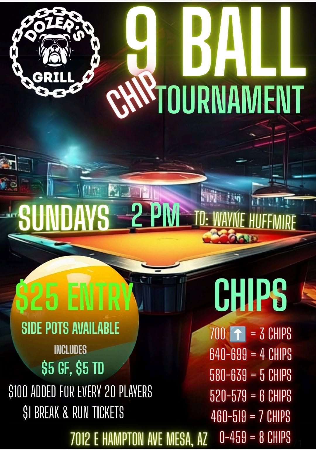 Tournament flyer / rules image