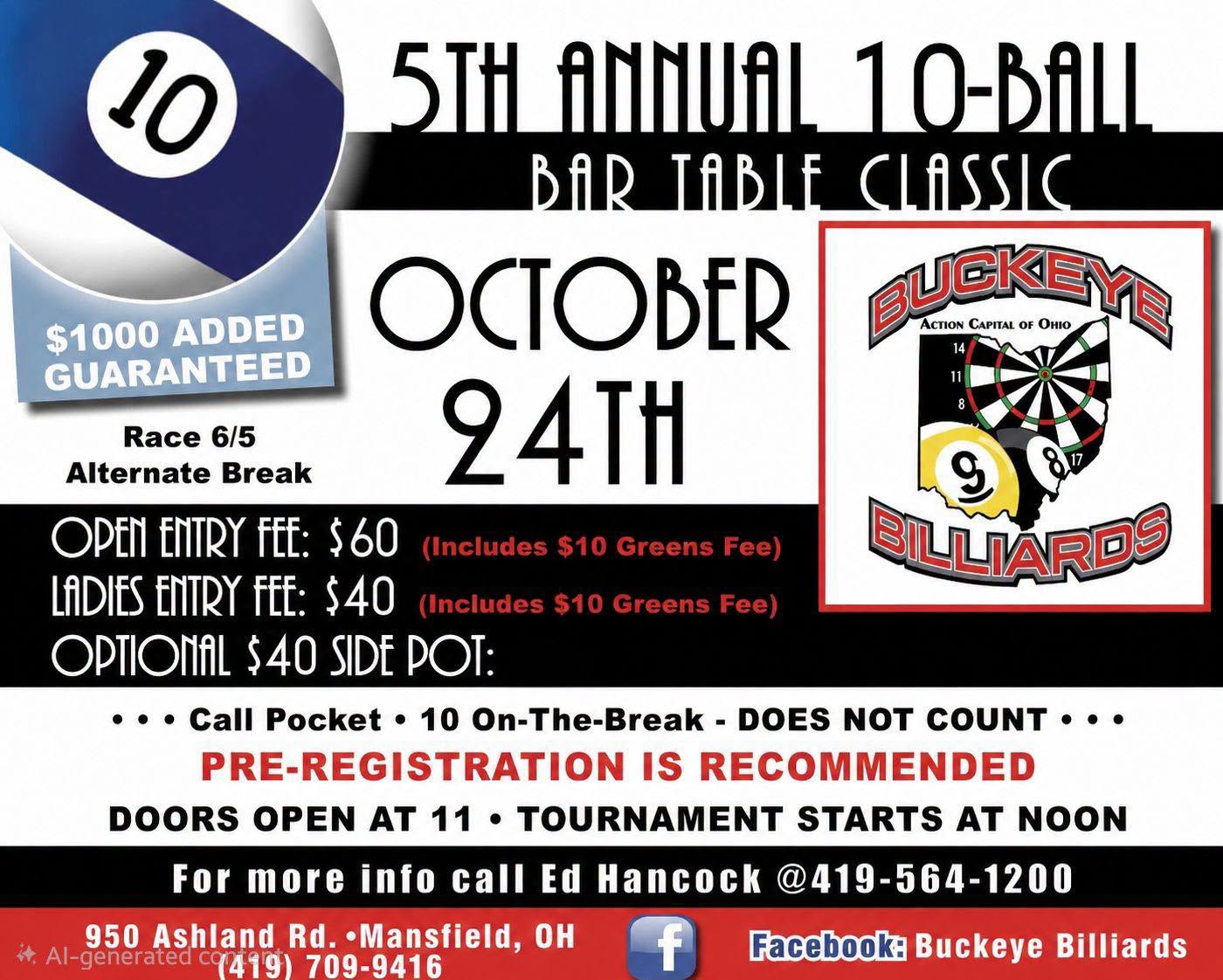 Tournament flyer / rules image