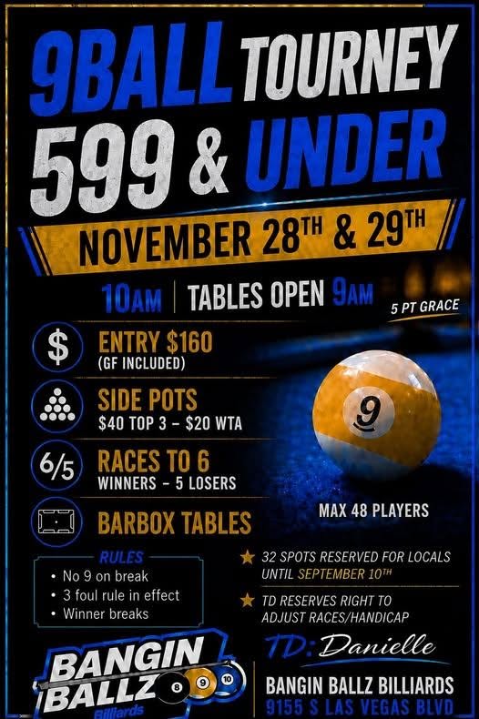 Tournament flyer / rules image