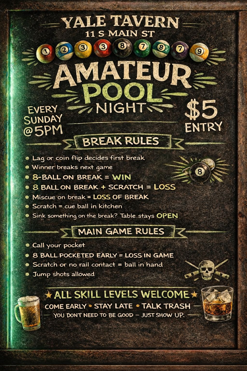 Tournament flyer / rules image