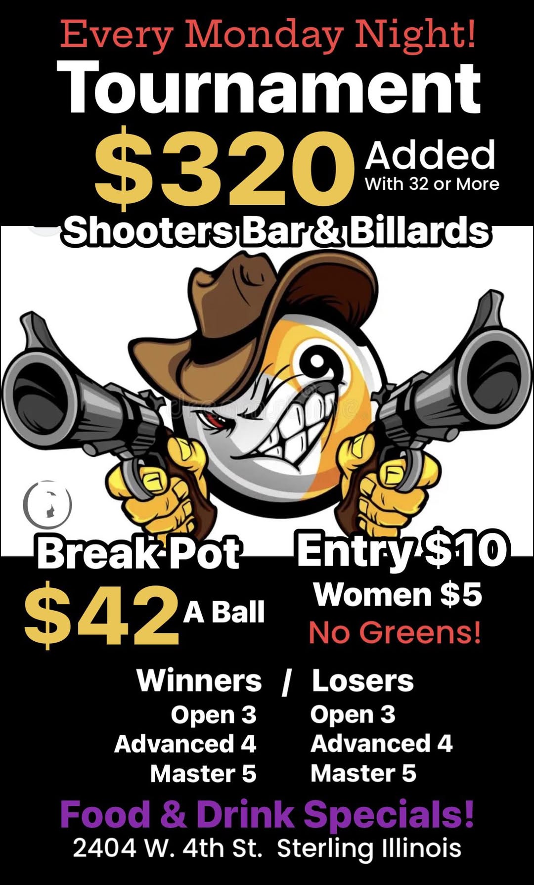 Tournament flyer / rules image