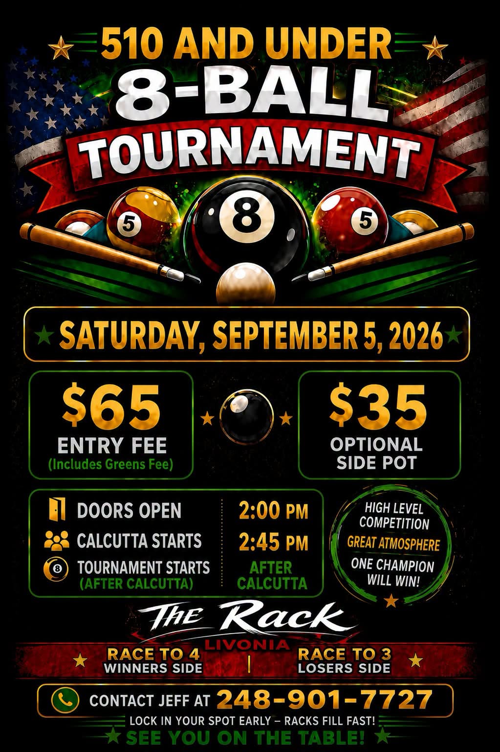 Tournament flyer / rules image