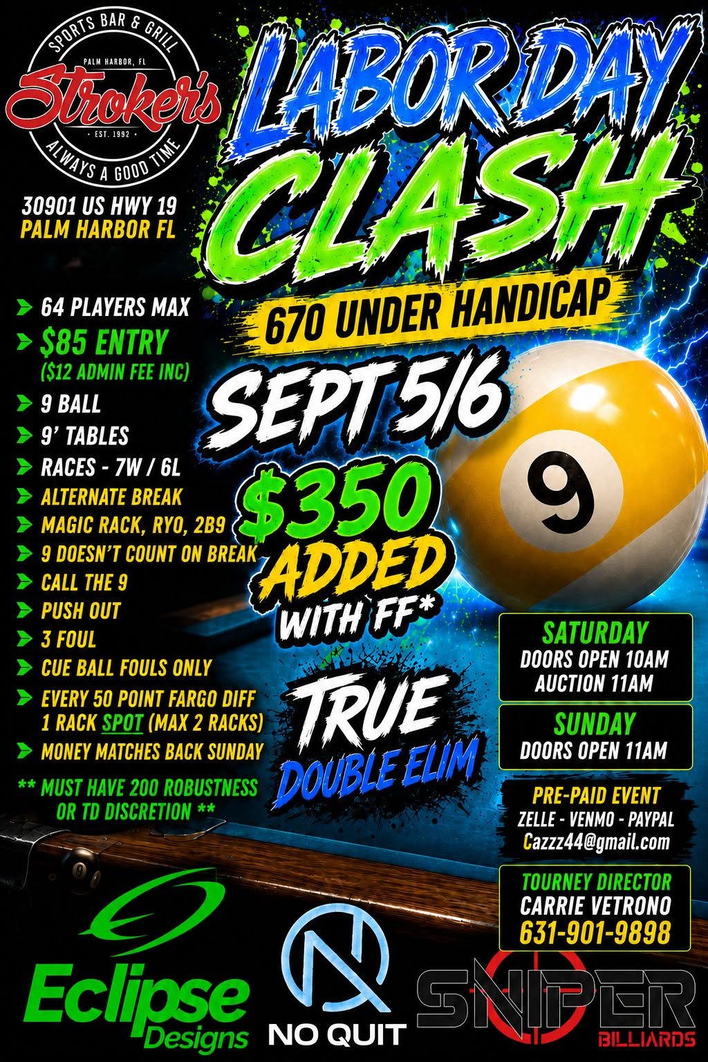 Tournament flyer / rules image