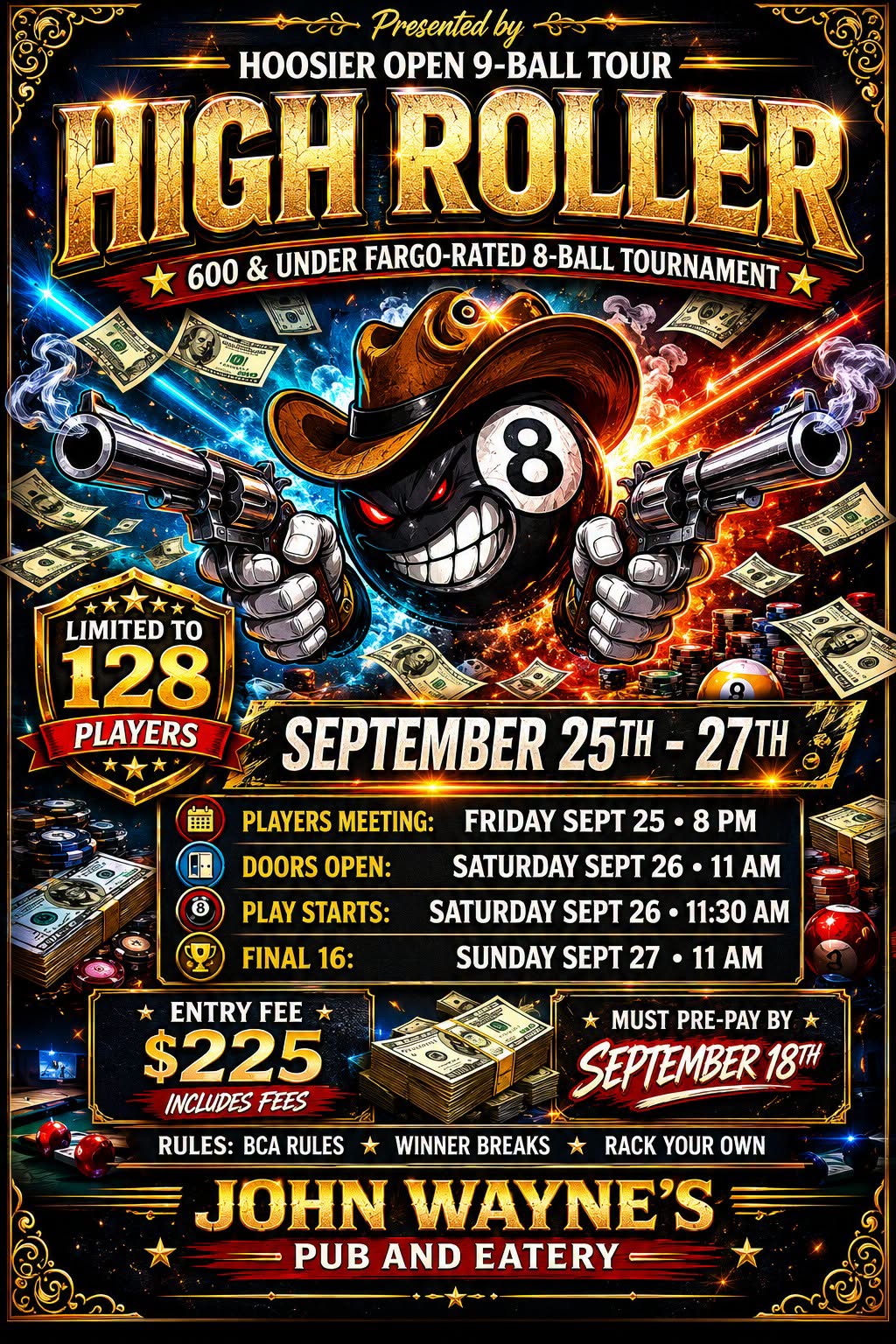 Tournament flyer / rules image