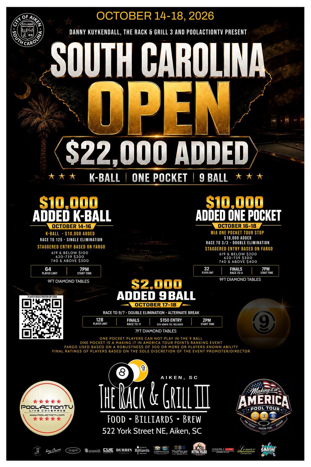 Tournament flyer / rules image