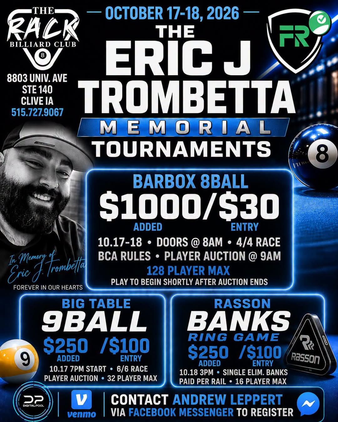 Tournament flyer / rules image