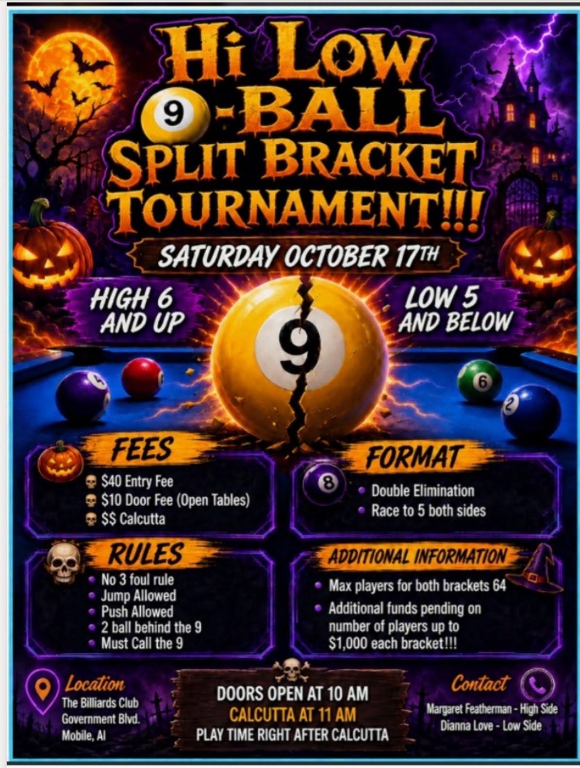 Tournament flyer / rules image