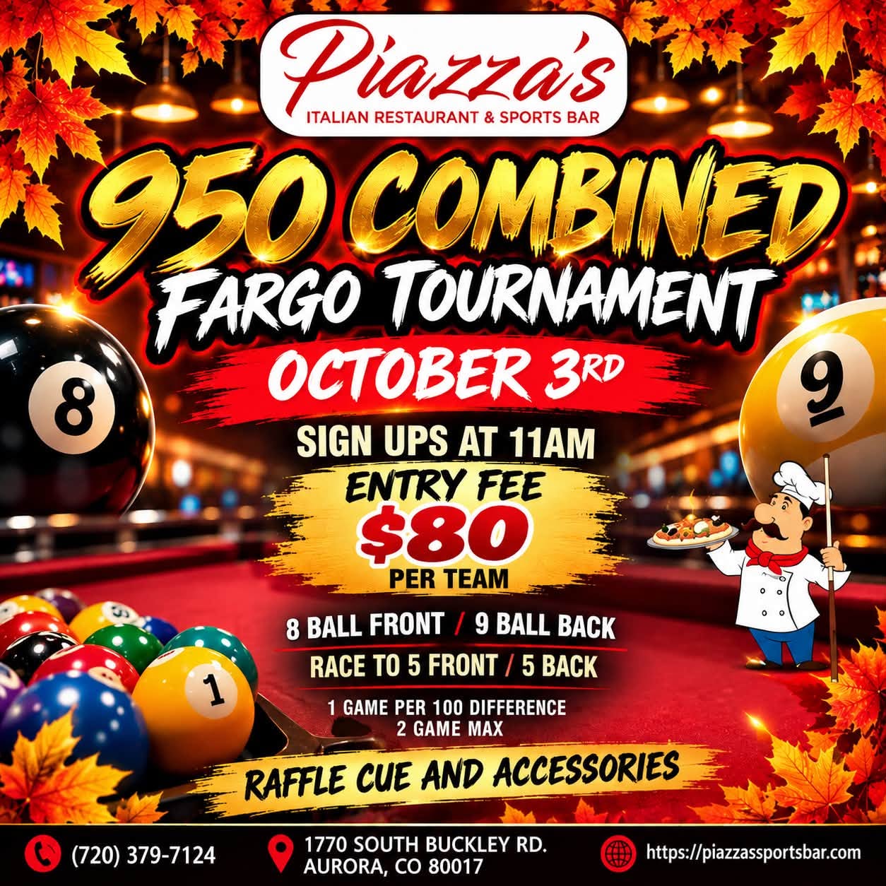 Tournament flyer / rules image