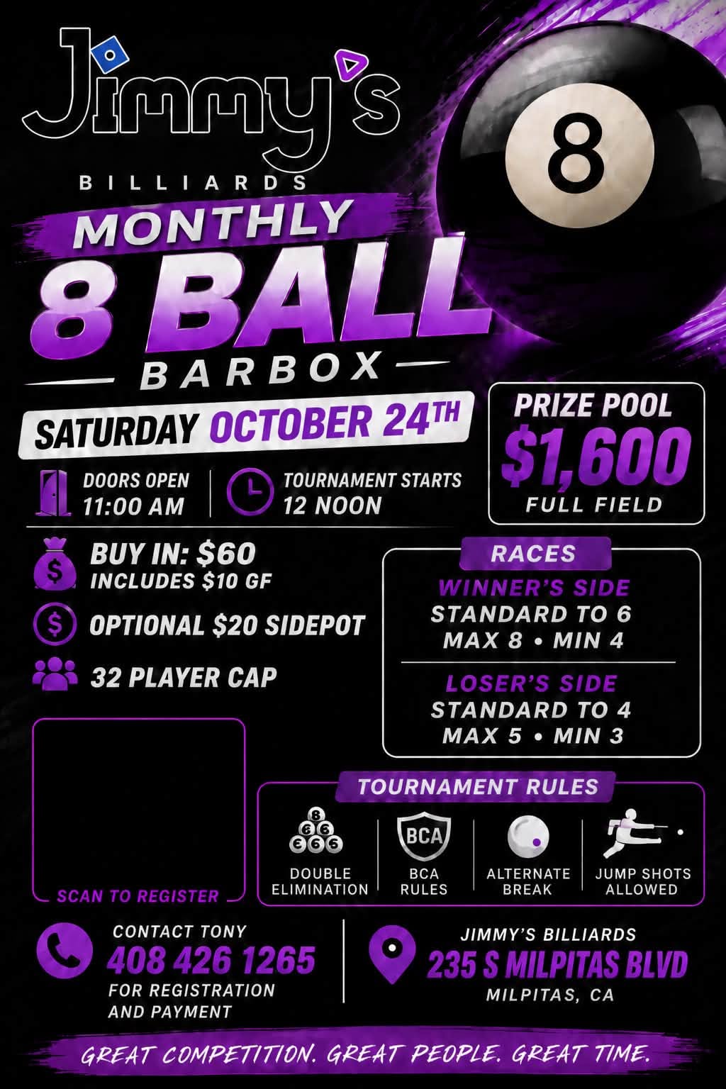 Tournament flyer / rules image