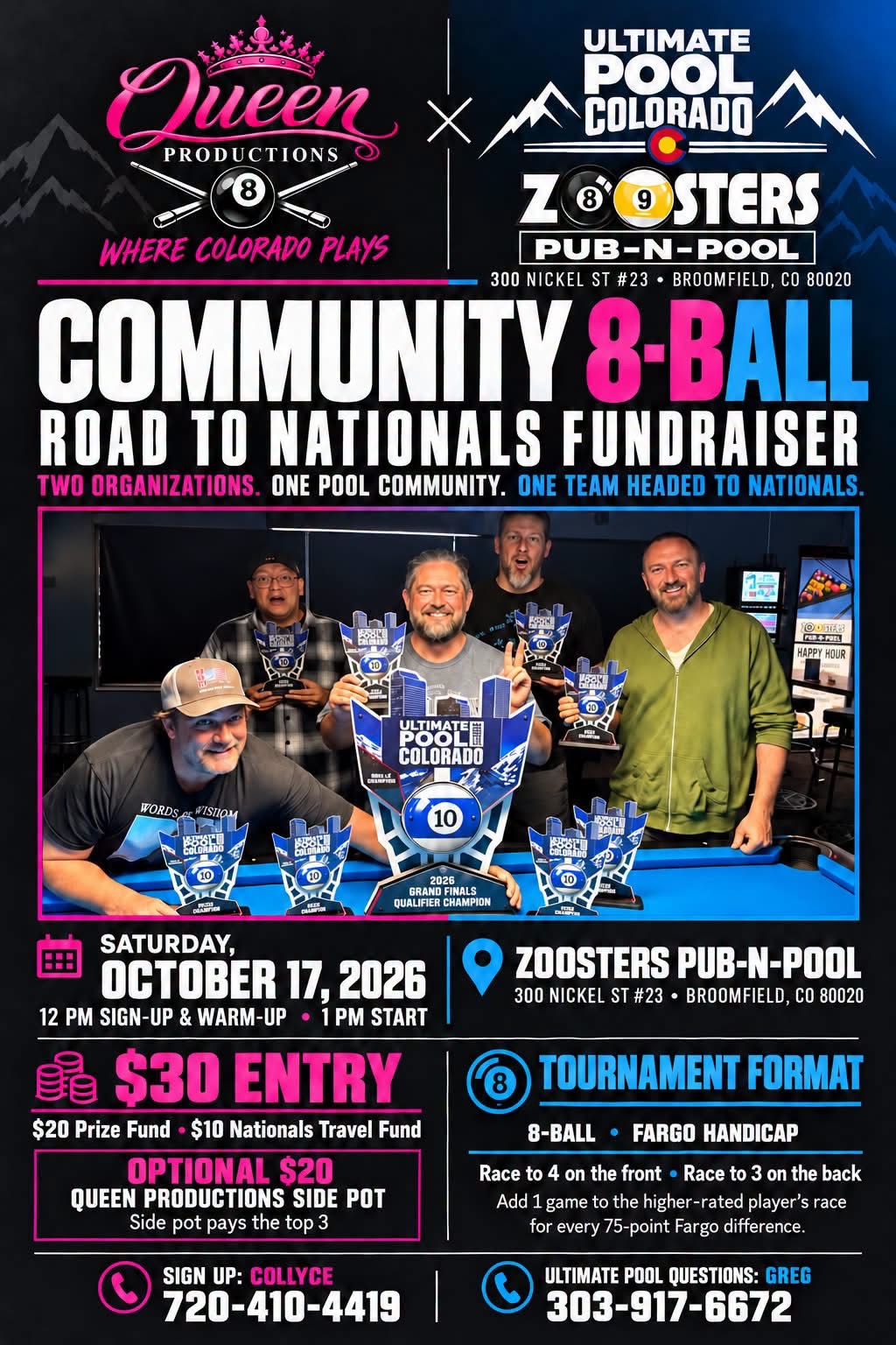 Tournament flyer / rules image