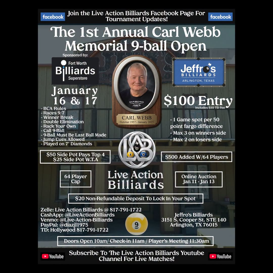 Tournament flyer / rules image
