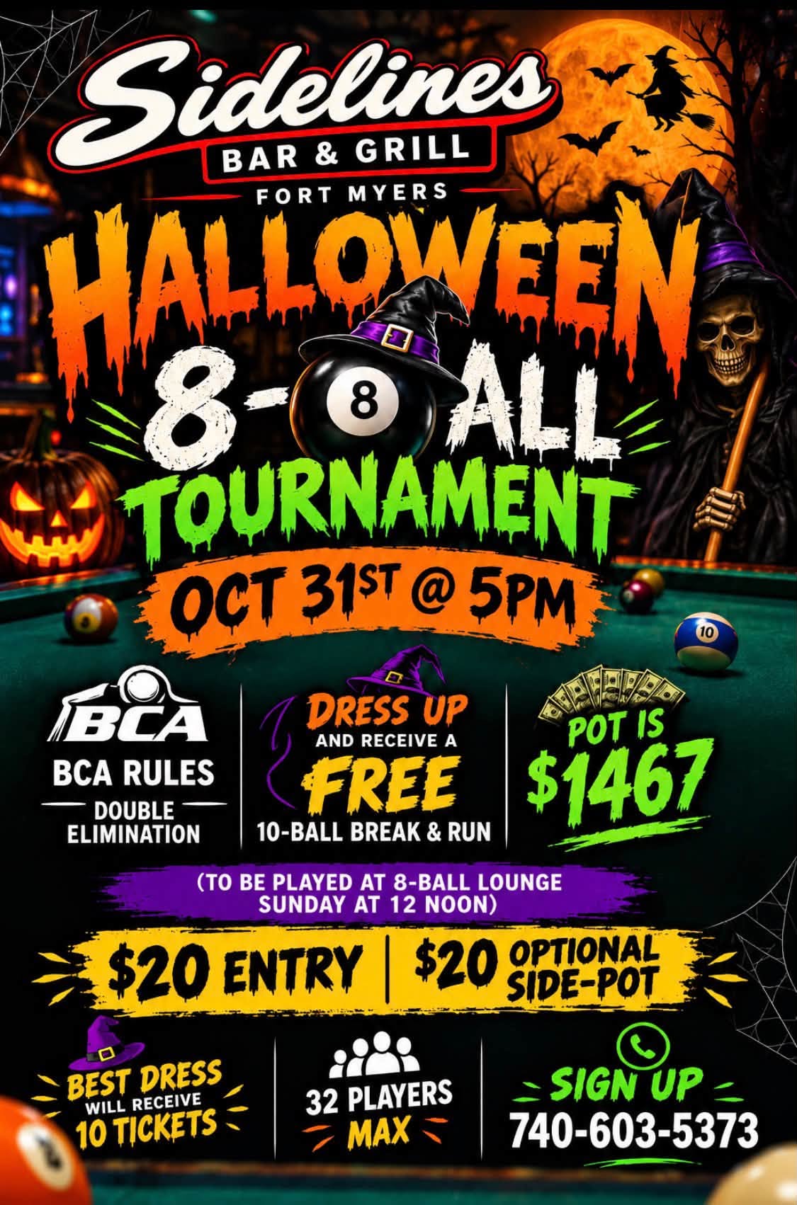 Tournament flyer / rules image
