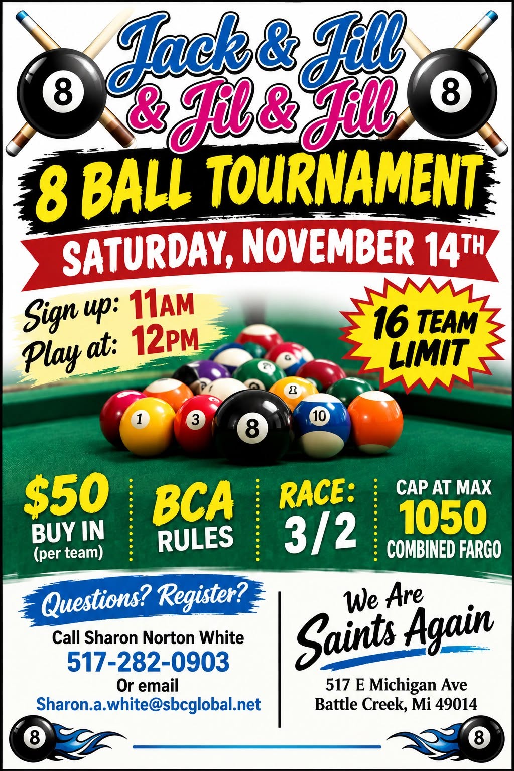 Tournament flyer / rules image