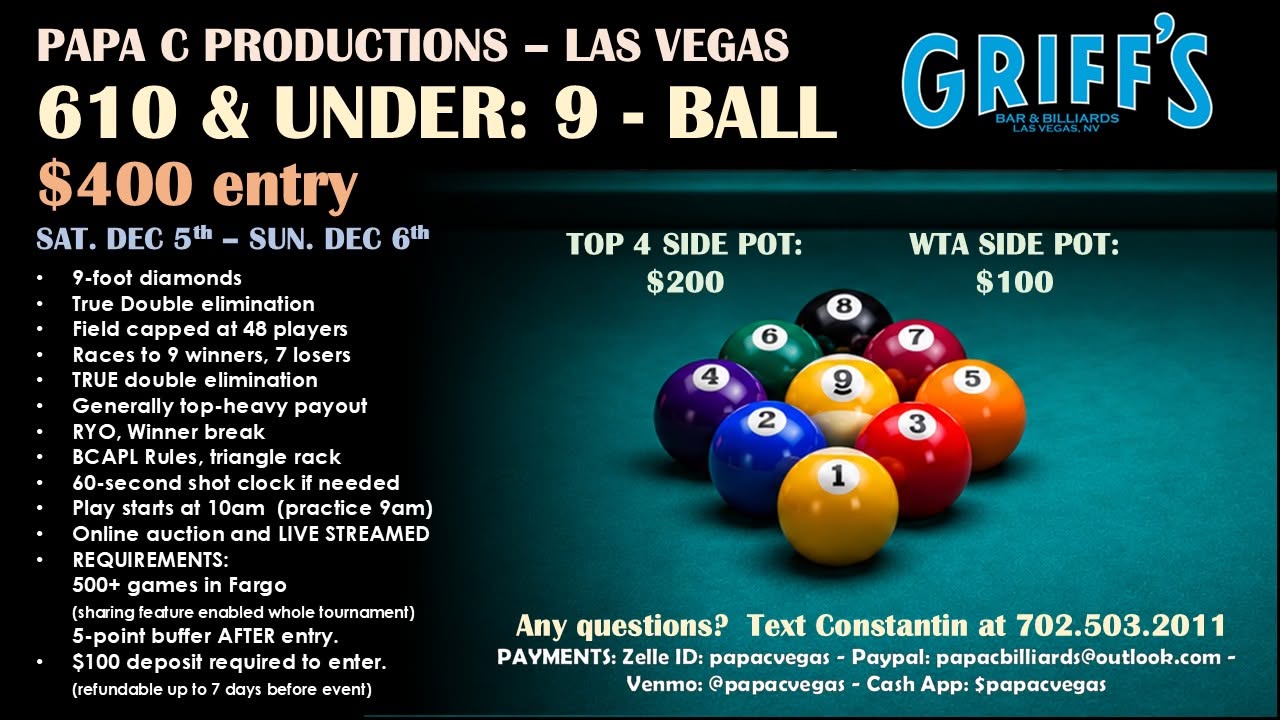 Tournament flyer / rules image