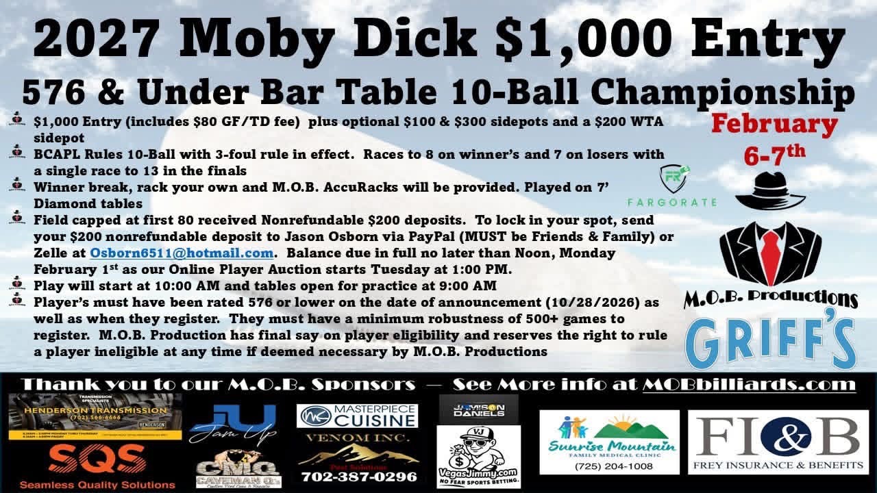 Tournament flyer / rules image